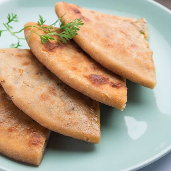 Bombastic Aloo Paratha- 2 Pcs. With Raita & Pickle -