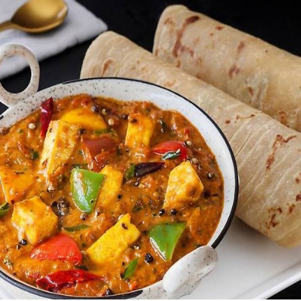 Paratha with Kadhai Paneer