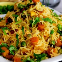 Marwari Gatta Pulao & Kadhi