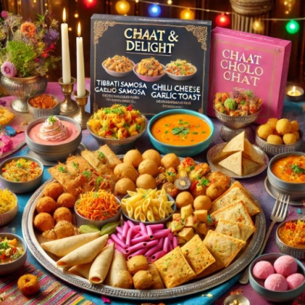 New Year Chaat & Chat Delight Party Pack (Cake Free)